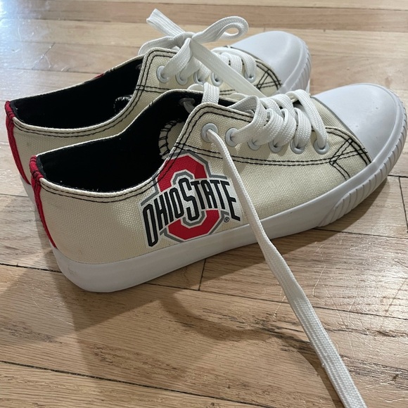 The Ohio State University Game Day Canvas Sneakers - Cream and Red - Picture 2 of 6